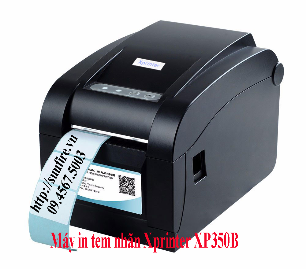 Máy in tem nhãn mã vạch Xprinter XP 350B