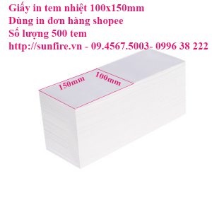 giấy in tem nhiệt 100x150 mm