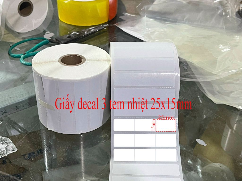 Giấy in 3 tem nhiệt 25x15